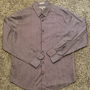 Express fitted button up shirt